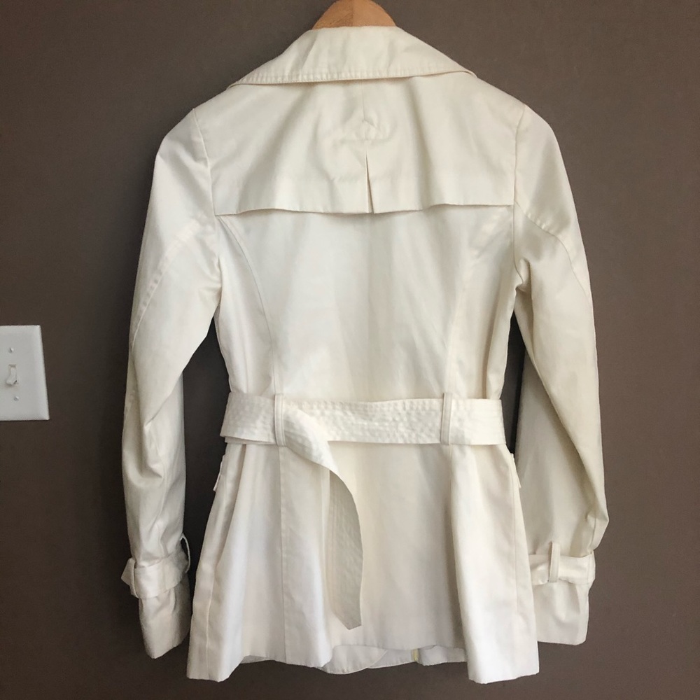 Offwhite Ruffle Lightweight Trench Jacket Small - image 4